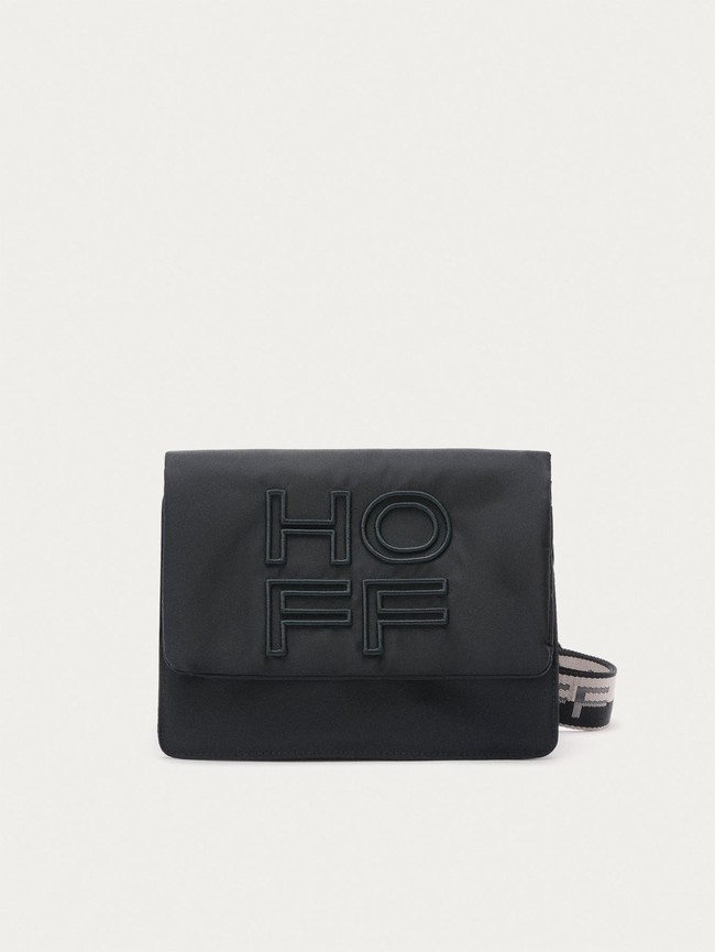 Black Hoff Nylon Gallery Women Bags | 62FTJZOBR