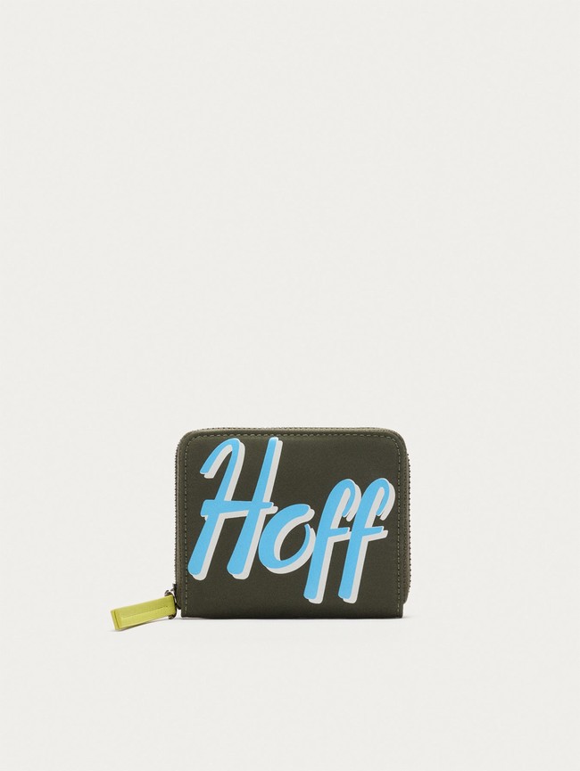 Black Hoff Nylon Logo Women Wallets | 16CUGZQAY