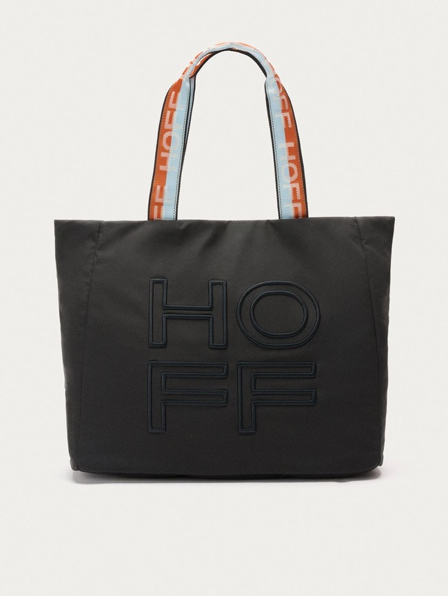 Black Hoff Shopper Nylon Arch Women Bags | 14XUHLASN