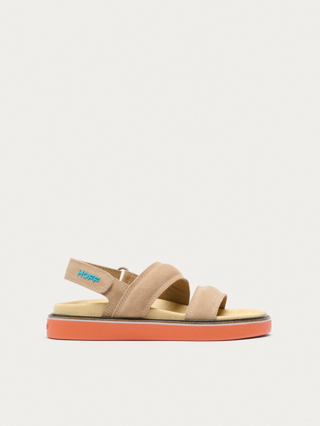 Brown Hoff Camel Road Women Sandals | 37YAOEGCZ
