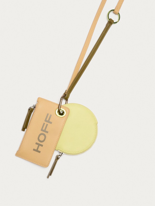 Brown / Yellow Hoff Leather Strap Women Wallets | 95JHVEGIN