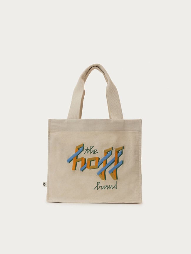 Grey Hoff Shopper Tejido Con Logo Artístico Hoff Bordado Women Bags | 71YPWLMUD