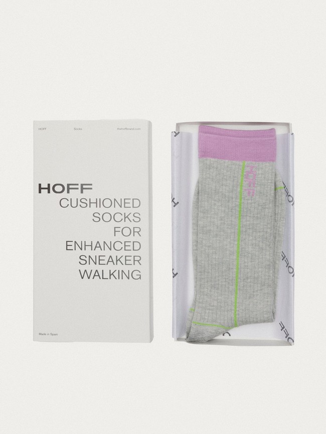 Grey Hoff Stripe Men Socks | 82ZDLFWAM
