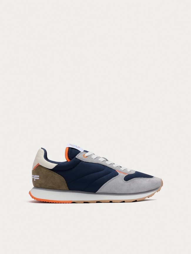 Navy / Grey / Orange Hoff Delos Men Sneakers | 13RHFOLZA