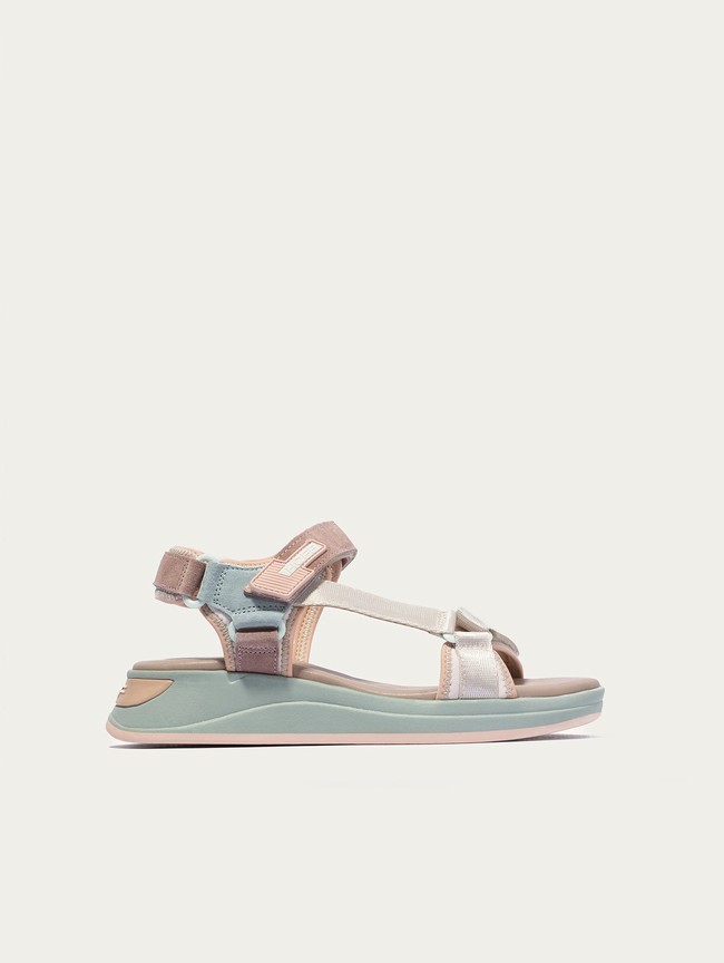 Pink / Blue Hoff Lanai Women Sandals | 82EYHXOVI