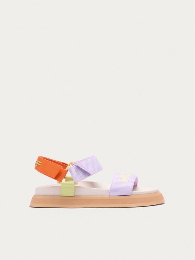 Purple / Orange Hoff Bio Garden Lila Women Sandals | 53AJQDTHU