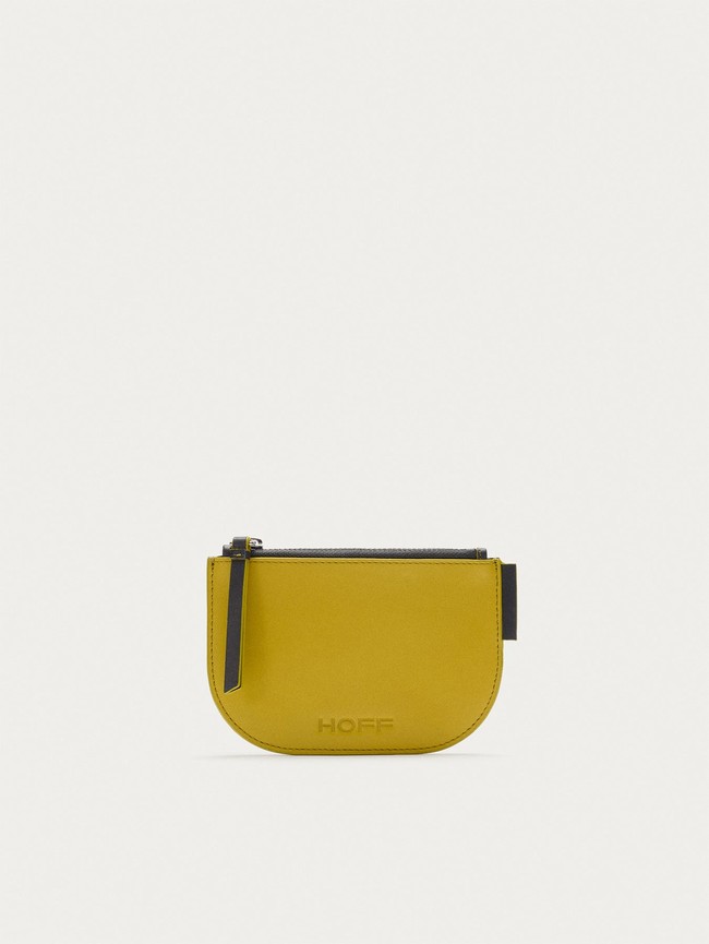 Yellow Hoff Leather Coin Women Wallets | 04WPZQFRV