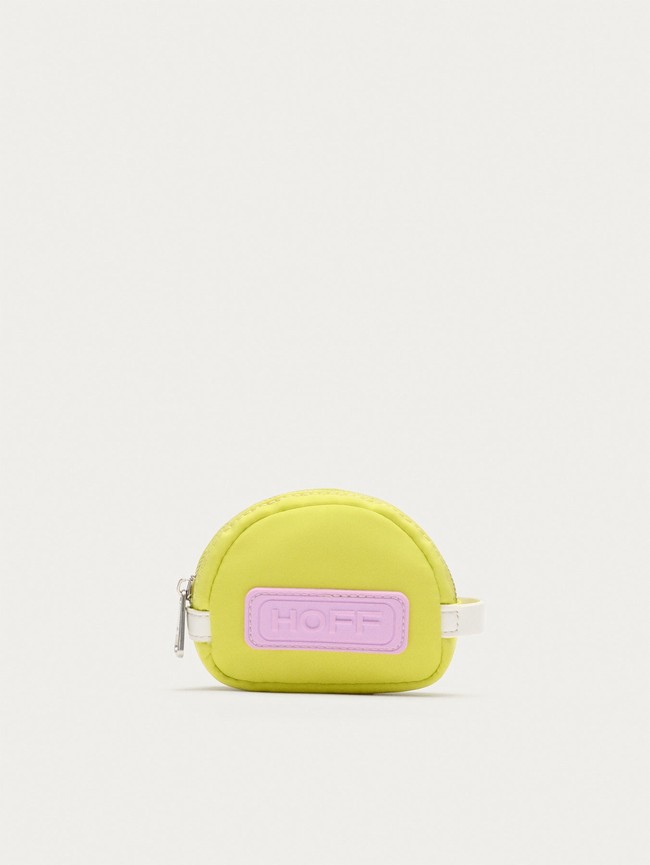Yellow / Pink Hoff Nylon Coin Lime Women Wallets | 85DEKMHVW